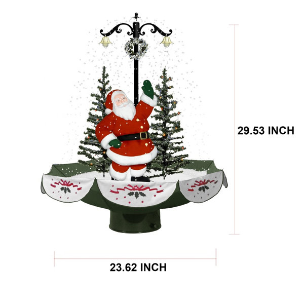 The Holiday Aisle® Musical Snowing Christmas Tree Wayfair